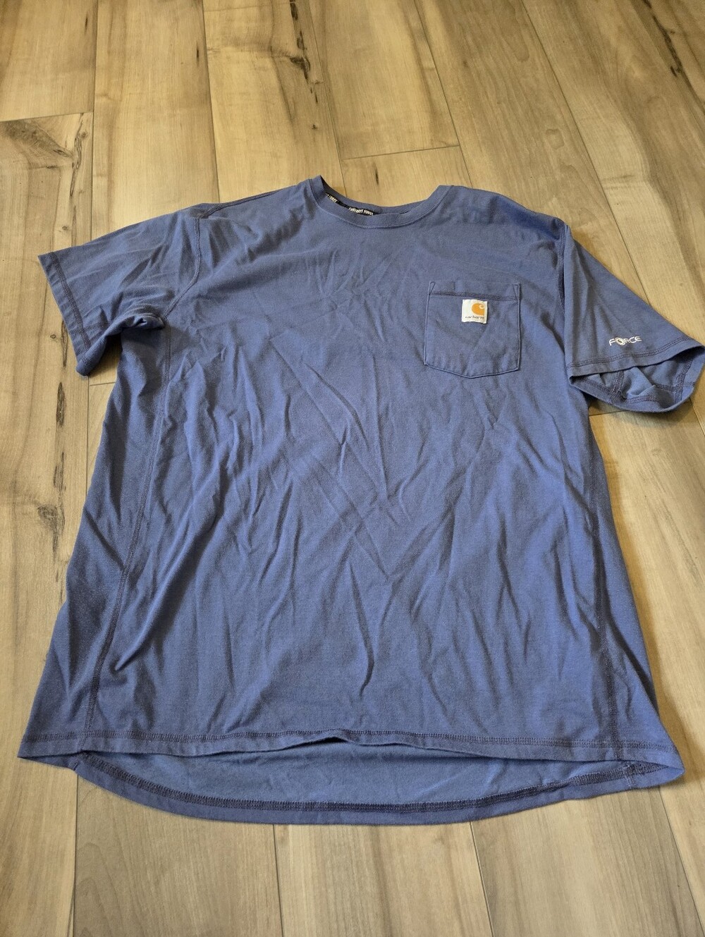Carhartt Men's Short-Sleeve Pocket Tee in Slate Blue